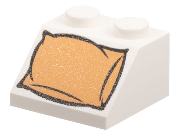 3039px20 | Slope 45 2 x 2 with Orange Pillow Pattern | LEGOPART