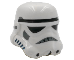 30408px6 | Minifigure, Headgear Helmet SW Stormtrooper, 2 Chin Holes Pattern | LEGOPART