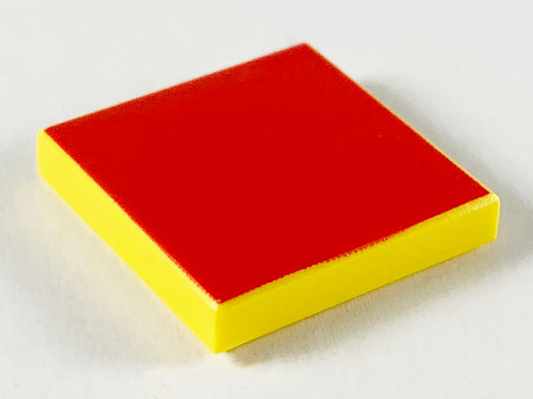 3068pb2445 | Tile 2 x 2 with Scala Red Top Pattern | LEGOPART