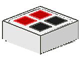 3070p06 | Tile 1 x 1 with Red and Black Buttons Pattern | LEGOPART