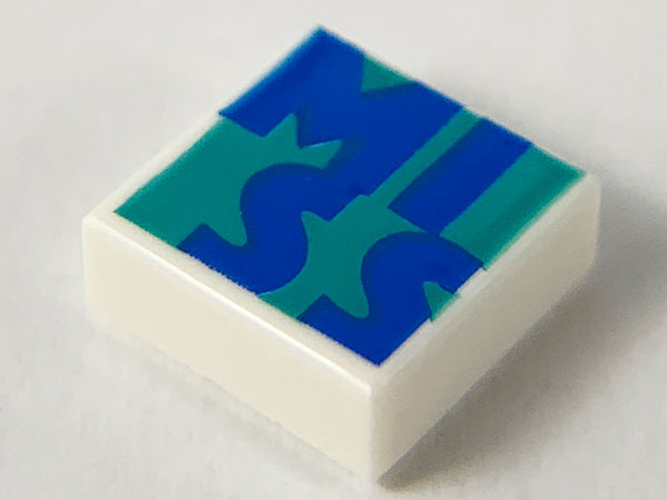 3070pb157 | Tile 1 x 1 with Blue | LEGOPART