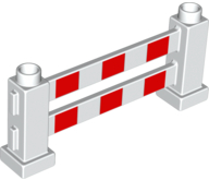 31021p01 | Duplo Fence 1 x 6 x 2 Farm with Red Stripes Pattern | LEGOPART