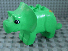 31049pb01 | Duplo Dinosaur Triceratops Adult with Brown Spots Pattern | LEGOPART