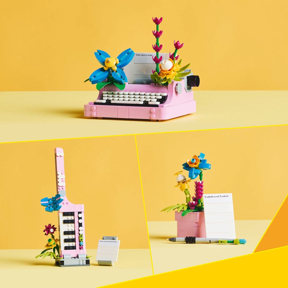 Typewriter with Flowers LEGO 31169