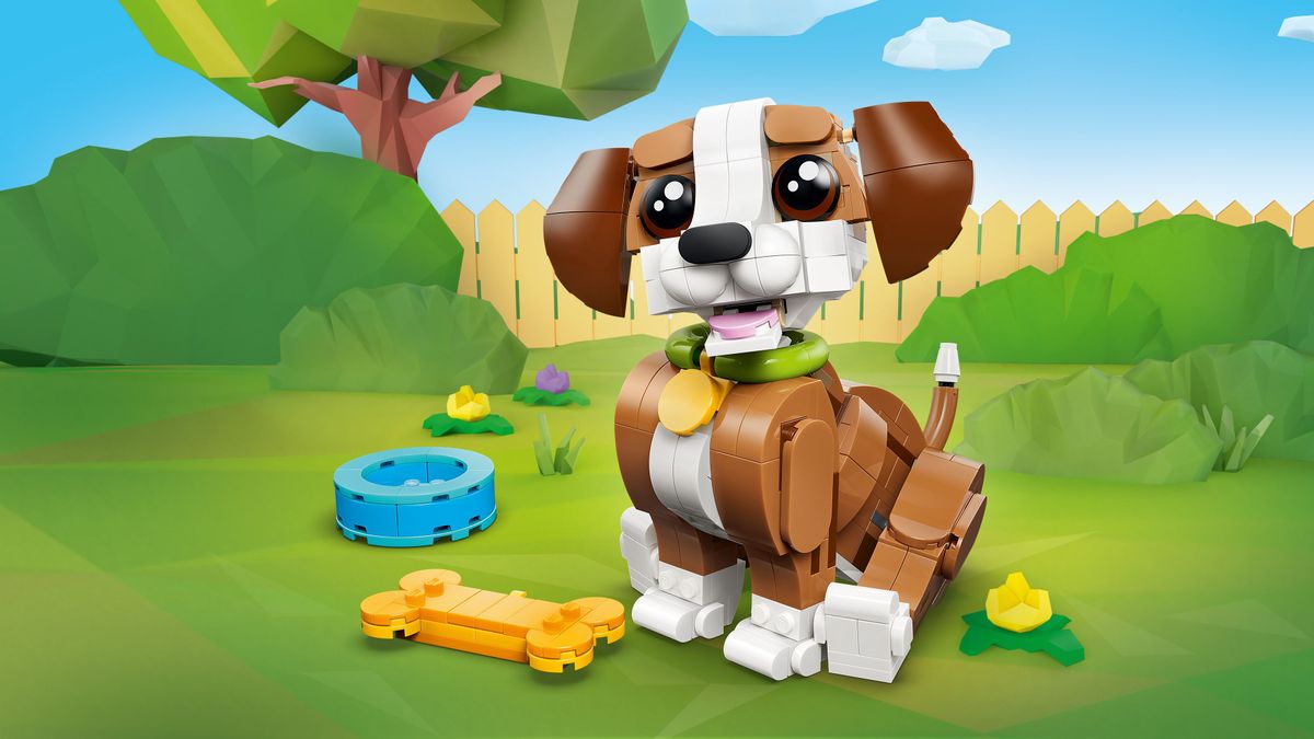 Cute Animals: Playful Puppy Dog LEGO 31382