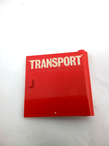 3194pb04 | Door 1 x 5 x 4 Right with White 'TRANSPORT' on Red Background Pattern | LEGOPART