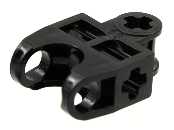 32174 | Technic, Axle Connector 2 x 3 with Ball Joint Socket - Open Sides, Angled Forks with Closed Axle Holes | LEGOPART