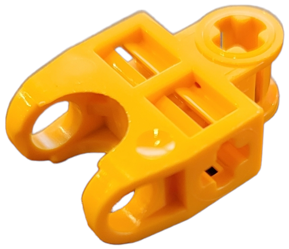 32174 | Technic, Axle Connector 2 x 3 with Ball Joint Socket - Open Sides, Angled Forks with Closed Axle Holes | LEGOPART