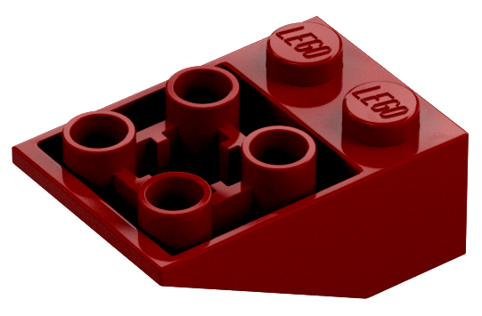 3747b | Slope, Inverted 33 3 x 2 with Flat Bottom Pin and Connections between Studs | LEGOPART