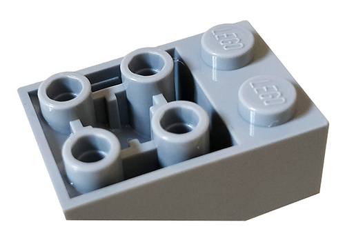 3747b | Slope, Inverted 33 3 x 2 with Flat Bottom Pin and Connections between Studs | LEGOPART