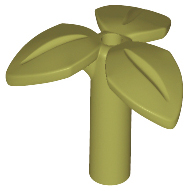 37695 | Plant Stem with Bar, 3 Leaves, and Small Pin Hole | LEGOPART