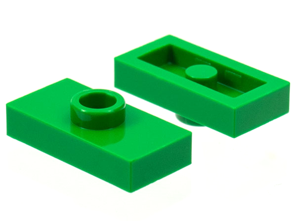 3794a | Plate, Modified 1 x 2 with 1 Stud without Groove | LEGOPART