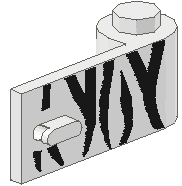 3821pb005 | Door 1 x 3 x 1 Right with Safari Pattern | LEGOPART