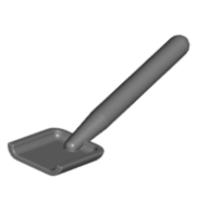 3837 | Minifigure, Utensil Shovel / Spade - Handle with Round End | LEGOPART