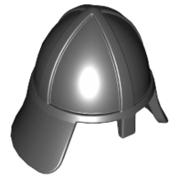 3844 | Minifigure, Headgear Helmet Castle Nasal Helmet with Angled Neck Protector | LEGOPART