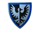 3846px9 | Minifigure, Shield Triangular Short with Black and White Falcon with Blue Border Pattern | LEGOPART