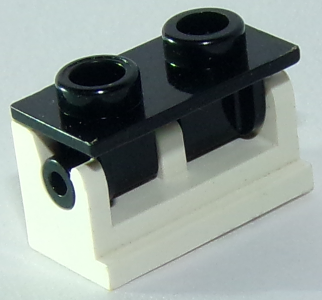 3937c02 | Hinge Brick 1 x 2 with Black Top Plate | LEGOPART