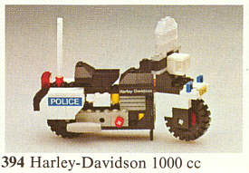 Harley-Davidson 1000cc LEGO 394-1 | Fyrebrick.be