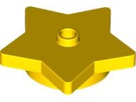 39611 | Plate, Round 4 x 4 x 2/3 with Star and Open Stud | LEGOPART