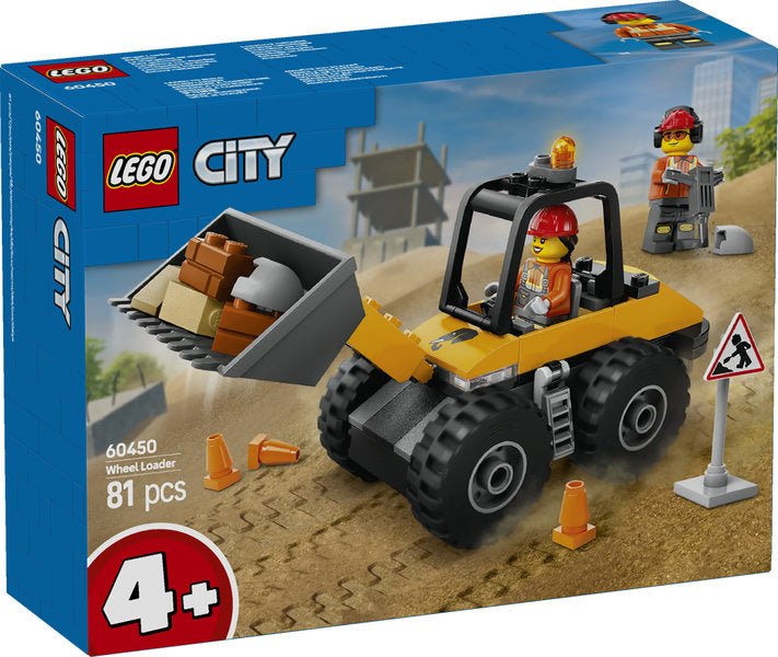 Yellow Construction Wheel Loader LEGO 60450