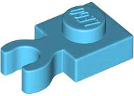 4085d | Plate, Modified 1 x 1 with Open O Clip Thick | LEGOPART