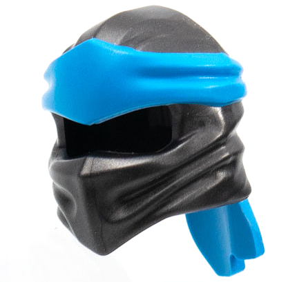 40925pb04 | Minifigure, Headgear Ninjago Wrap Type 4 with Molded Dark Azure Headband  Pattern | LEGOPART