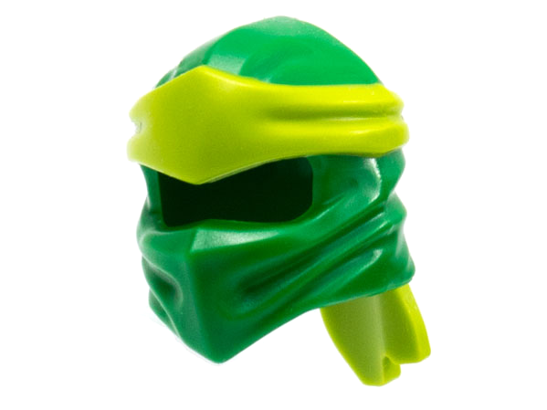 40925pb19 | Minifigure, Headgear Ninjago Wrap Type 4 with Molded Lime Headband  Pattern | LEGOPART