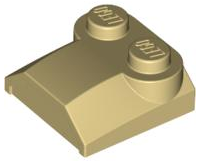 41855 | Slope, Curved 2 x 2 x 2/3 with 2 Studs and Curved Sides, Lip End | LEGOPART