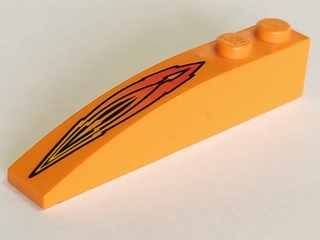 42022pb01 | Slope, Curved 6 x 1 with Flame Pattern | LEGOPART