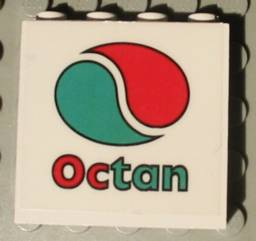 4215pb032 | Panel 1 x 4 x 3 with Octan Logo Pattern (Sticker) - Set 4549 | LEGOPART