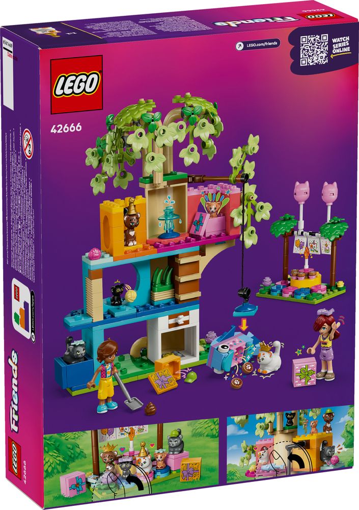Cat Birthday Party & Tree House LEGO 42666