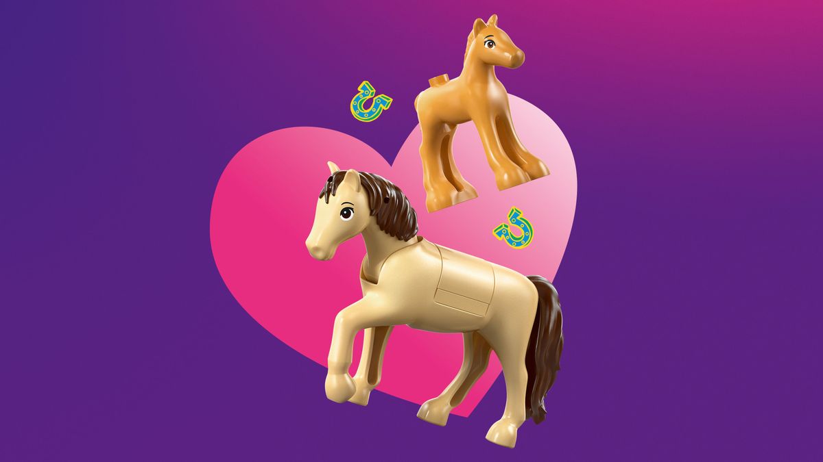 Horse & Baby Foal Trailer LEGO 42695