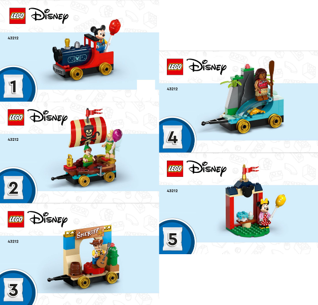 43212-1 | Disney Celebration Train | INSTRUCTIONS | LEGOPART