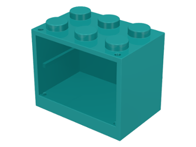 4532a | Container, Cupboard 2 x 3 x 2 - Solid Studs | LEGOPART