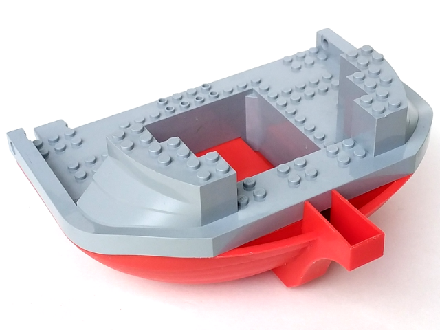 47980c01 | Boat, Hull Giant Bow 19 x 22 with Light Bluish Gray Top | LEGOPART