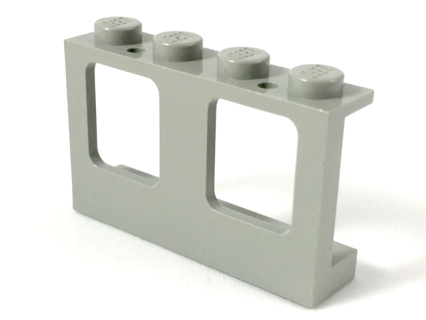 4863 | Window 1 x 4 x 2 Plane, Single Top Hole and Double Bottom Holes for Glass | LEGOPART