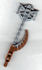 50930pb01 | Bionicle Weapon Hordika Claw Club with Molded Pearl Light Gray Flexible End Pattern | LEGOPART