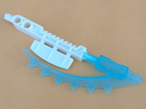 50936pb01 | Bionicle Weapon Hordika Teeth Tool with Molded Trans-Light Blue Flexible End Pattern | LEGOPART