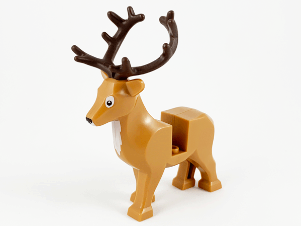 51493c01pb01 | Deer with Dark Brown Antlers | LEGOPART