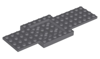 52037 | Vehicle, Base 6 x 16 x 2/3 with 4 x 4 Recessed Center and 4 Holes | LEGOPART