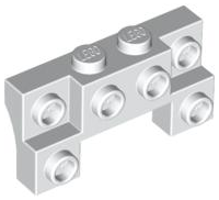 52038 | Brick, Modified 2 x 4 - 1 x 4 with 2 Recessed Studs and Thick Side Arches | LEGOPART