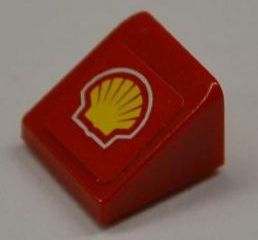 54200pb001 | Slope 30 1 x 1 x 2/3 with Shell Logo Pattern | LEGOPART