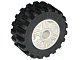 55981c02 | Wheel 18mm D. x 14mm with Pin Hole, Fake Bolts and Shallow Spokes with Black Tire 30.4 x 14 Offset Tread | LEGOPART