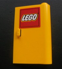 58380pb01 | Door 1 x 3 x 4 Right - Open Between Top and Bottom Hinge with Lego Logo Pattern | LEGOPART