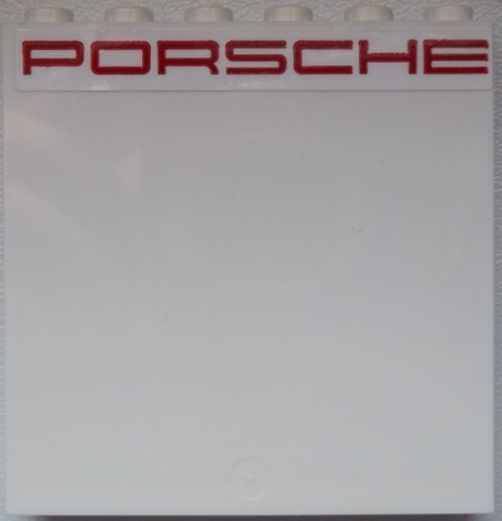 59349pb151 | Panel 1 x 6 x 5 with Red 'PORSCHE' Pattern | LEGOPART