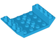 60219 | Slope, Inverted 45 6 x 4 Double with 4 x 4 Cutout and 3 Holes | LEGOPART