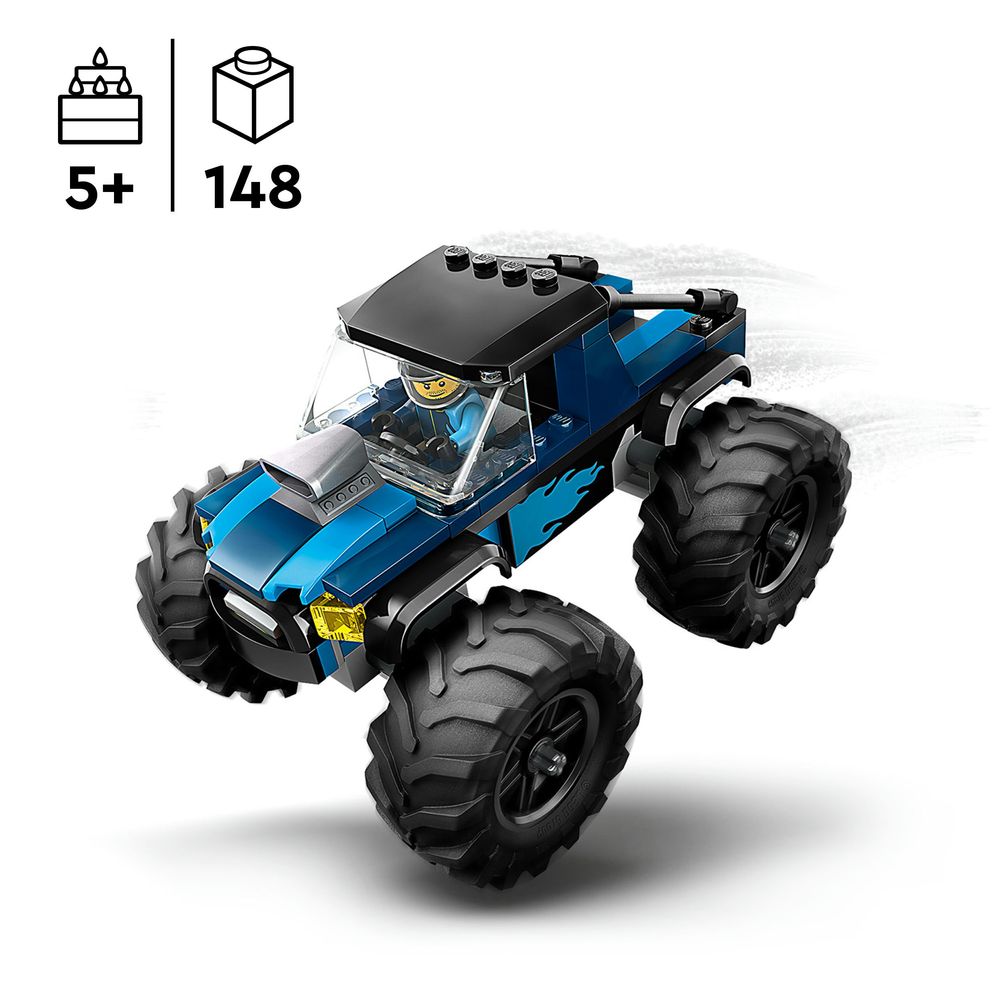 Blauwe monstertruck LEGO 60402