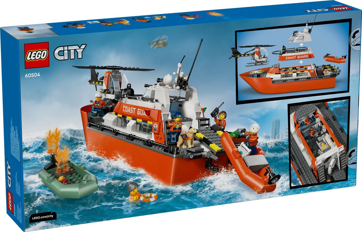 Coast Guard Rescue Boat & Helicopter LEGO 60504
