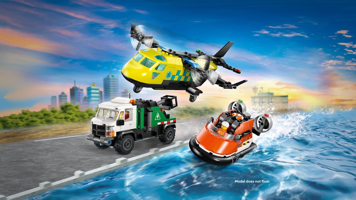 Airplane, Service Truck & Hovercraft Rem LEGO 60505