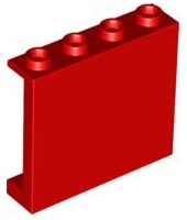 60581 | Panel 1 x 4 x 3 with Side Supports - Hollow Studs | LEGOPART